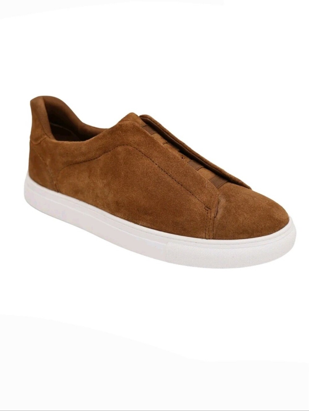 George Men's brown nubuck suede style Gore Slip On platform casual Shoes size 12